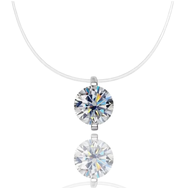 DIAMANT MOISSANITE PE FIR TRANSPARENT